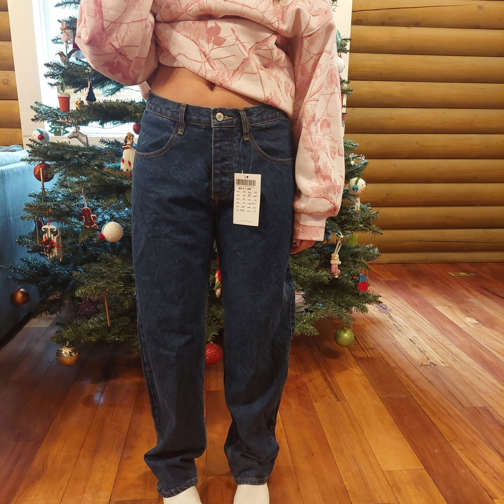 Brandy Melville Dark Blue Straight Leg Jeans